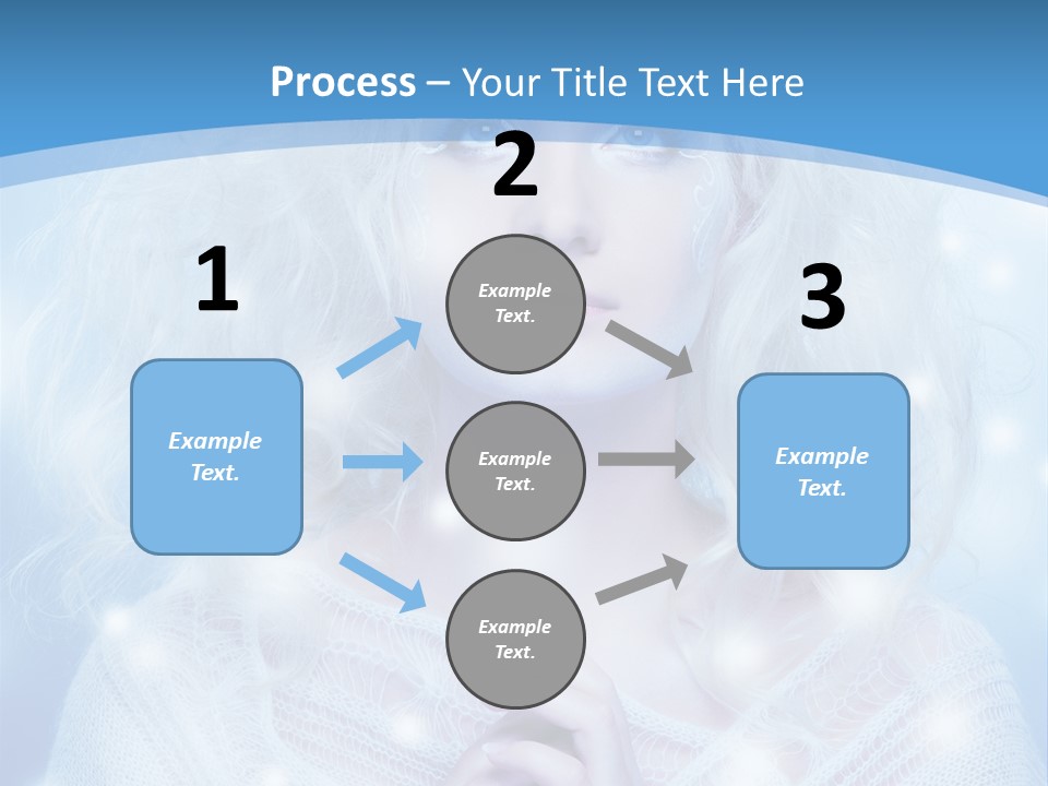 Portrait Fairy Snow PowerPoint Template