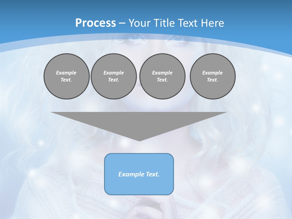 Portrait Fairy Snow PowerPoint Template