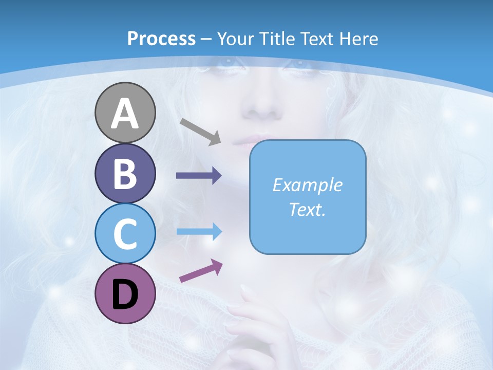 Portrait Fairy Snow PowerPoint Template