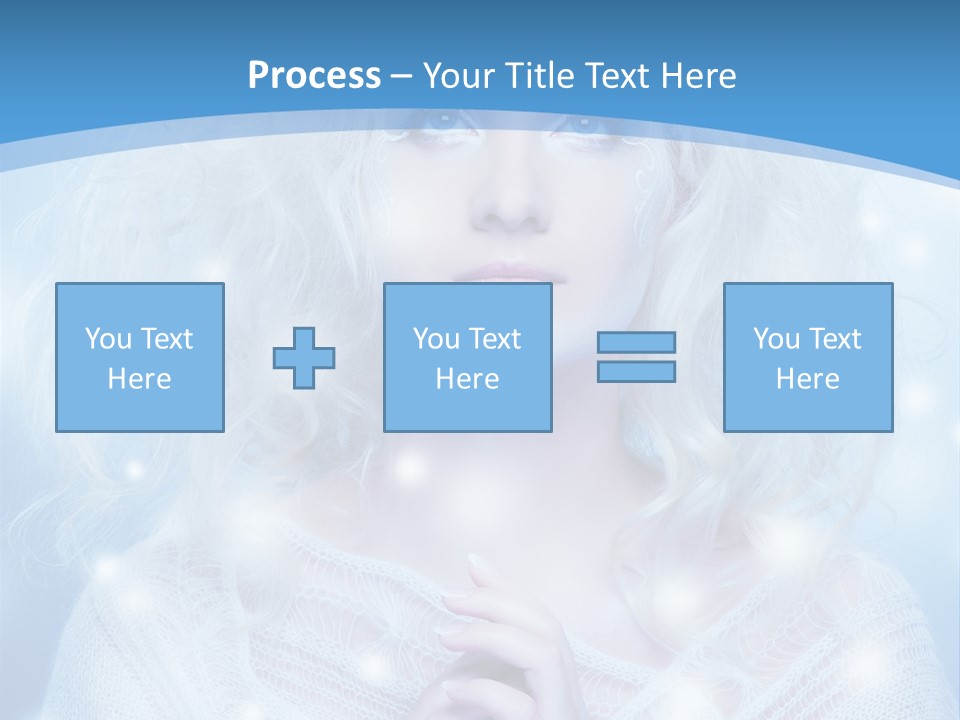 Portrait Fairy Snow PowerPoint Template