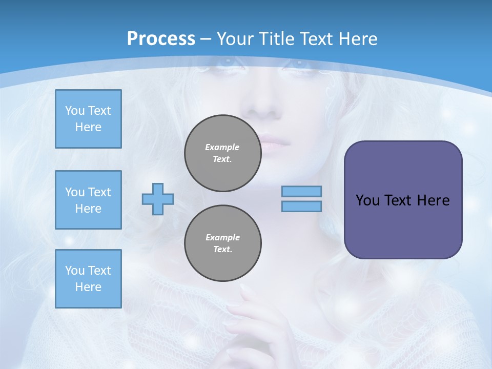 Portrait Fairy Snow PowerPoint Template