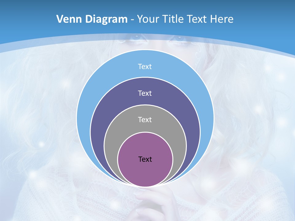 Portrait Fairy Snow PowerPoint Template