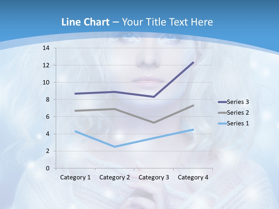 Portrait Fairy Snow PowerPoint Template