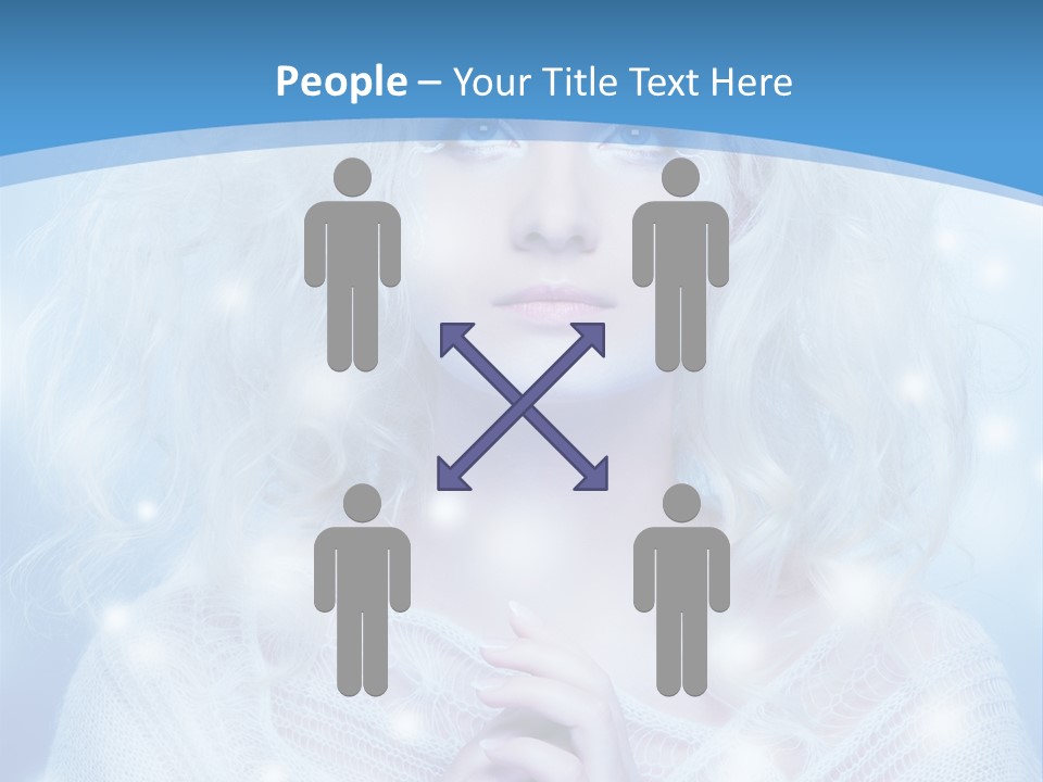 Portrait Fairy Snow PowerPoint Template