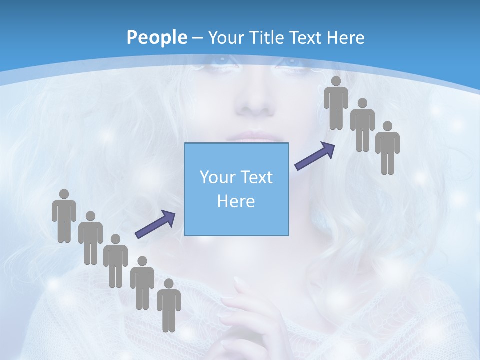 Portrait Fairy Snow PowerPoint Template