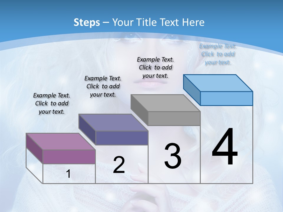 Portrait Fairy Snow PowerPoint Template