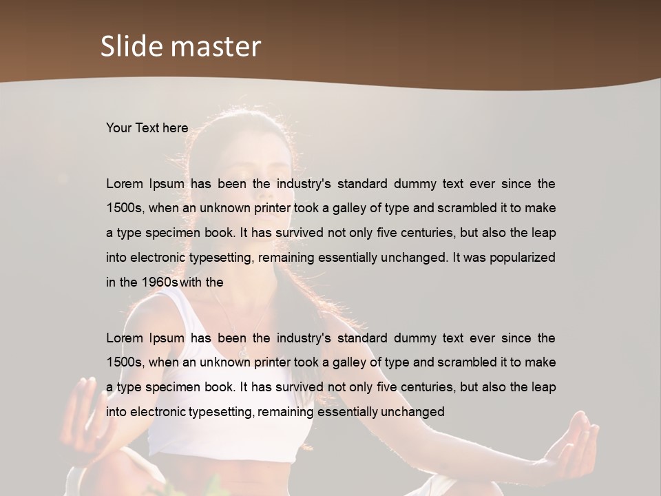 Lifestyle Beauty Healthy PowerPoint Template