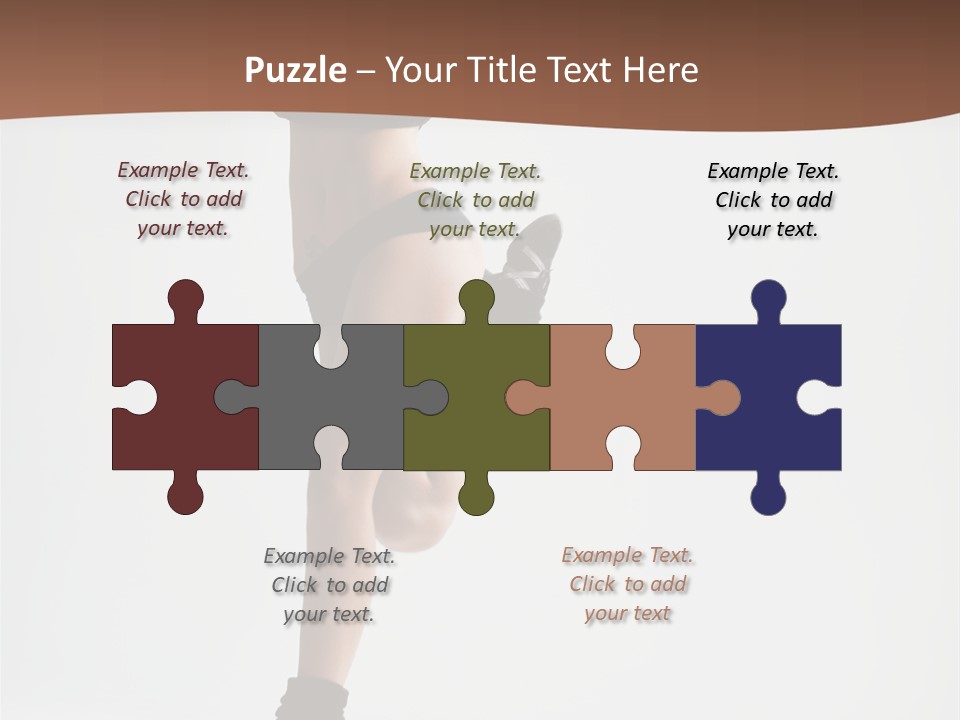 Girl Jump Beautiful PowerPoint Template