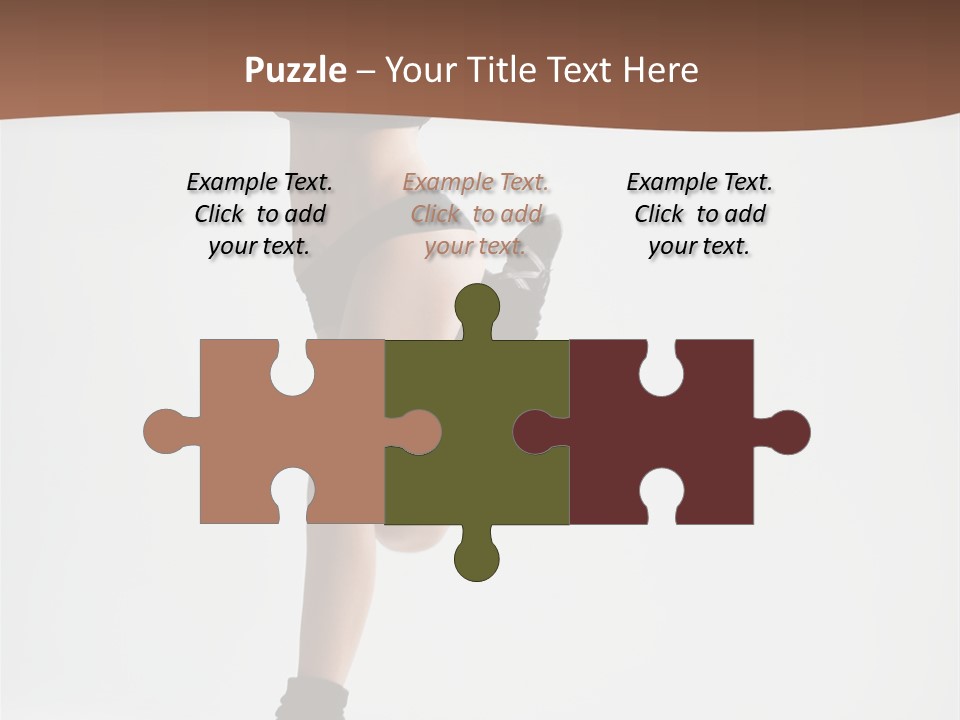 Girl Jump Beautiful PowerPoint Template