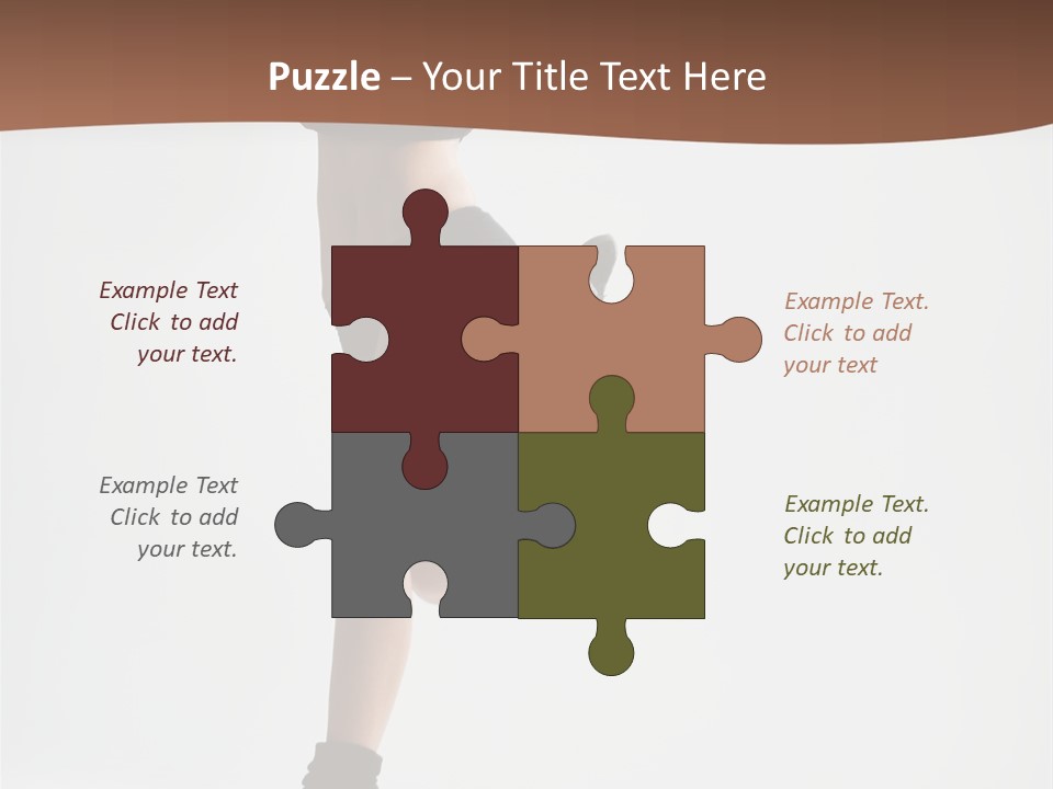 Girl Jump Beautiful PowerPoint Template