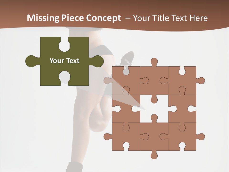 Girl Jump Beautiful PowerPoint Template