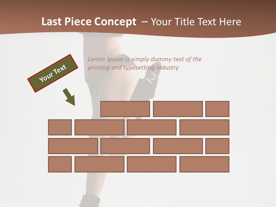 Girl Jump Beautiful PowerPoint Template