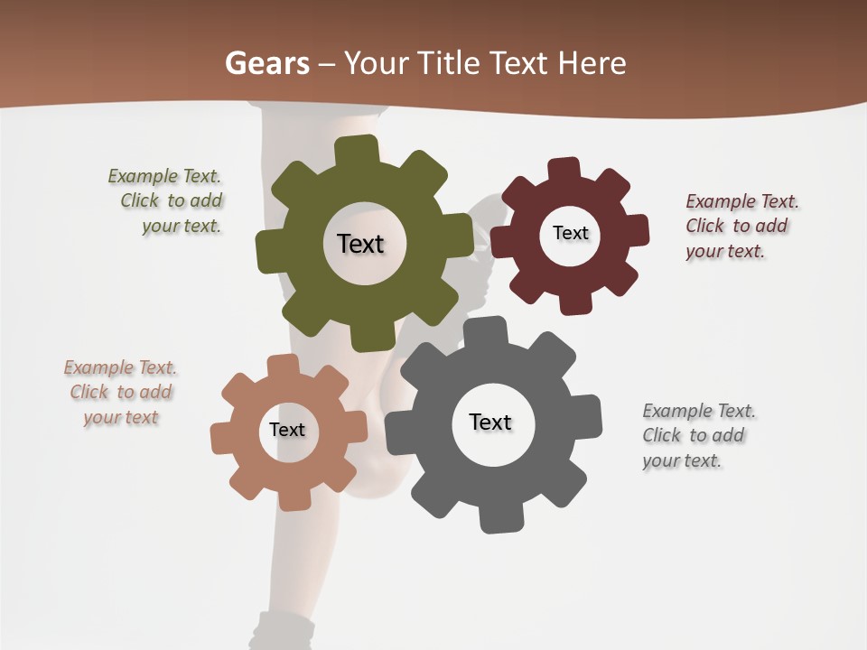 Girl Jump Beautiful PowerPoint Template