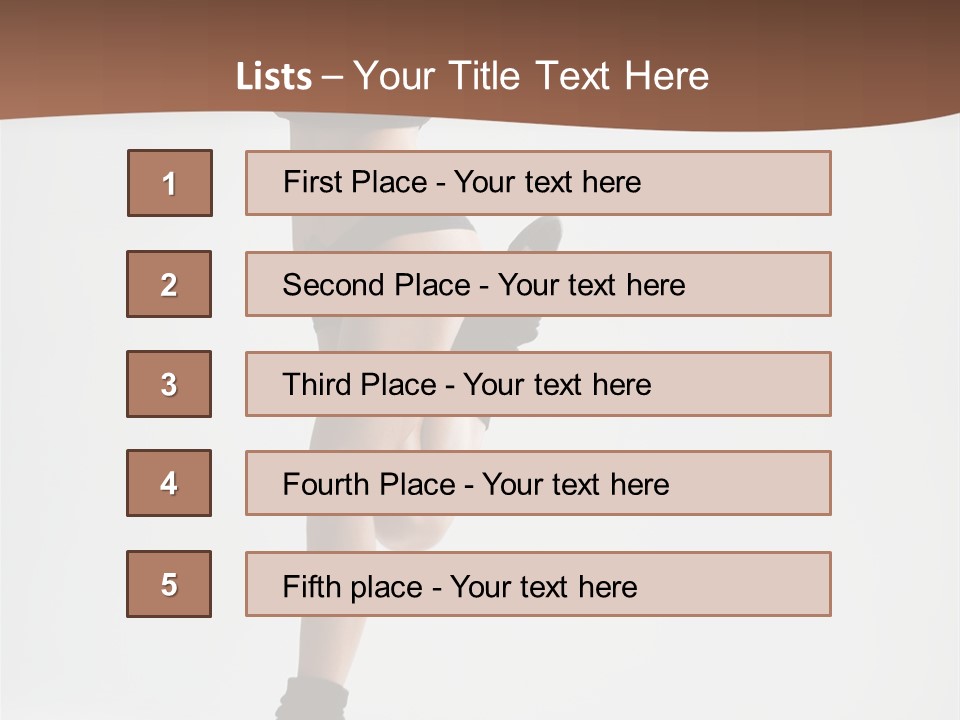 Girl Jump Beautiful PowerPoint Template