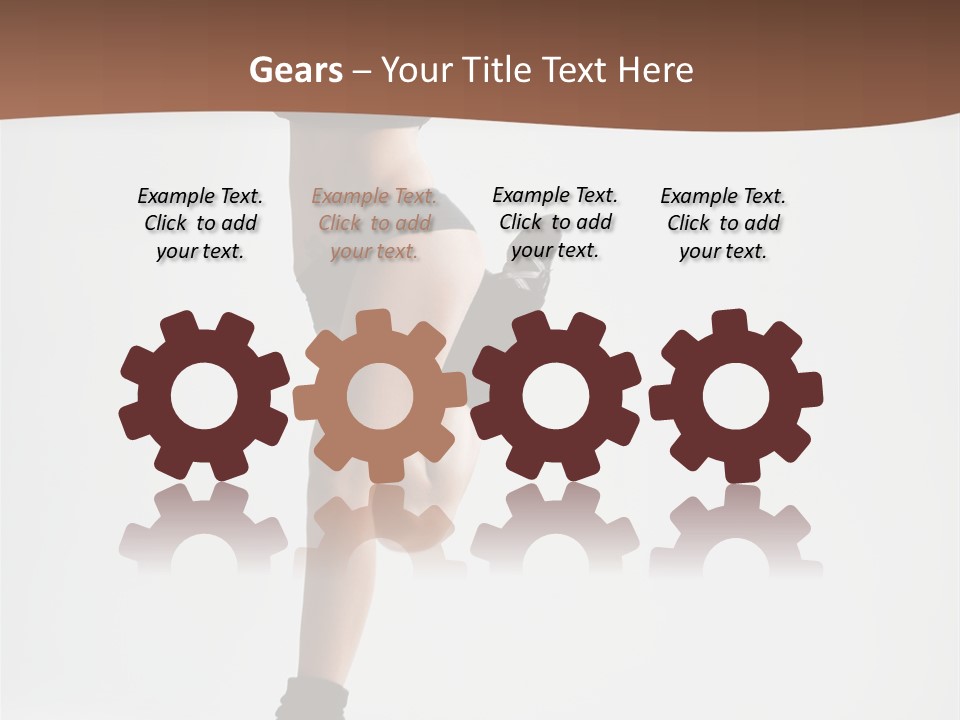 Girl Jump Beautiful PowerPoint Template