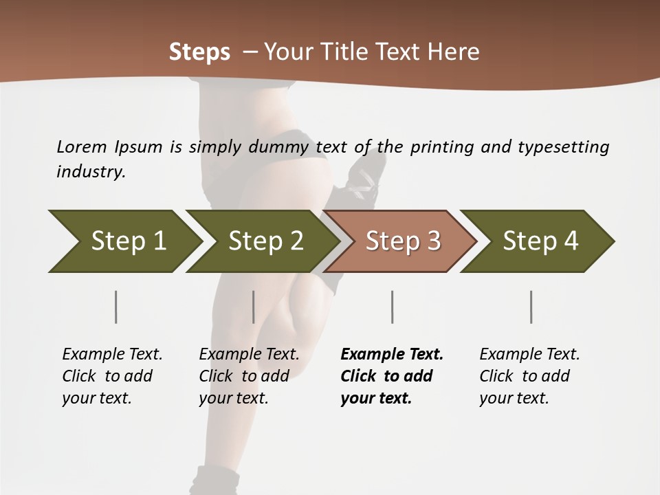 Girl Jump Beautiful PowerPoint Template