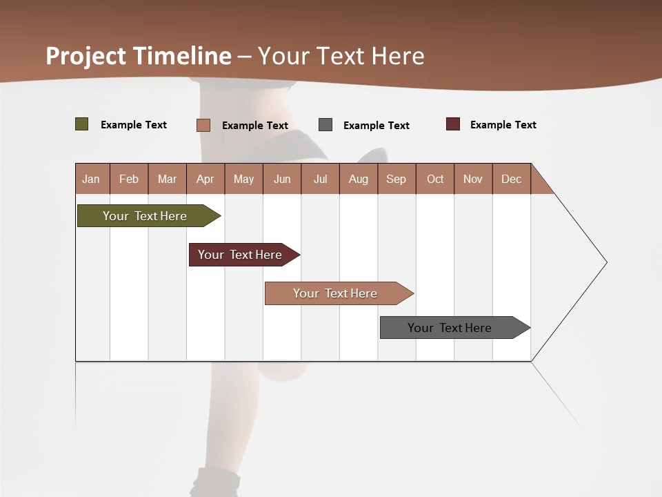 Girl Jump Beautiful PowerPoint Template