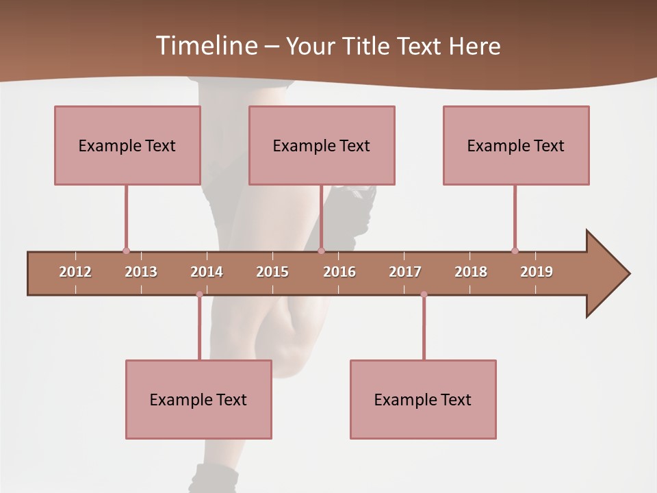 Girl Jump Beautiful PowerPoint Template