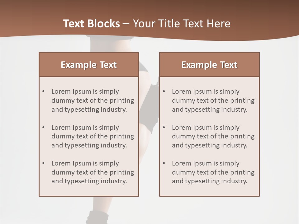 Girl Jump Beautiful PowerPoint Template