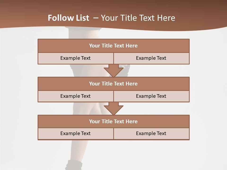 Girl Jump Beautiful PowerPoint Template