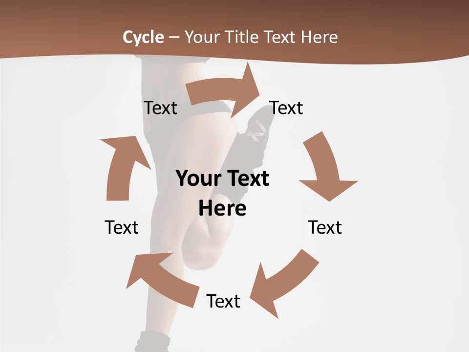 Girl Jump Beautiful PowerPoint Template