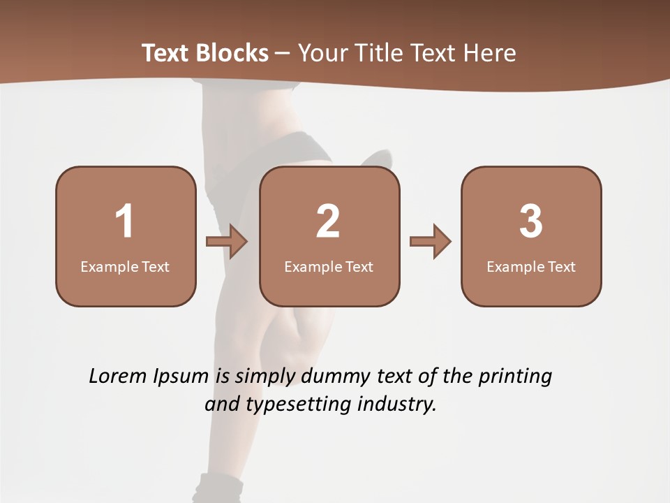 Girl Jump Beautiful PowerPoint Template