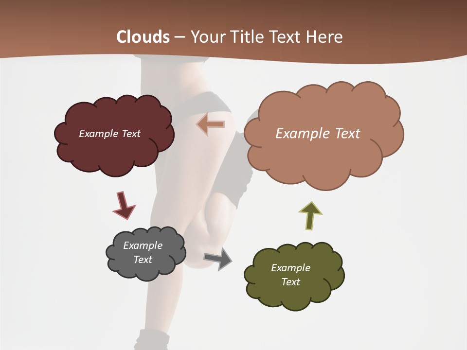 Girl Jump Beautiful PowerPoint Template