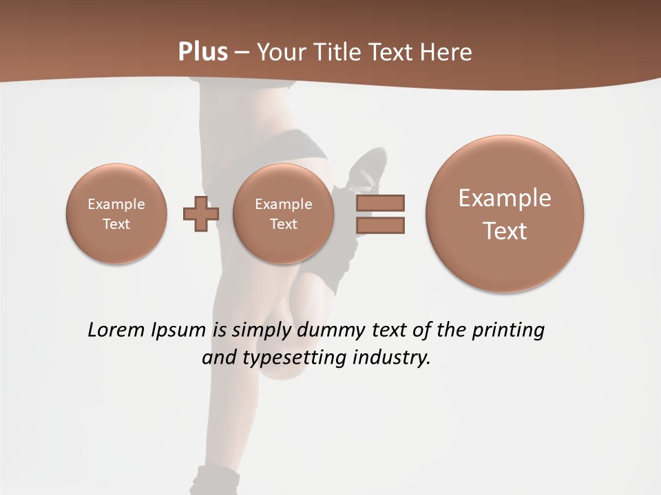 Girl Jump Beautiful PowerPoint Template