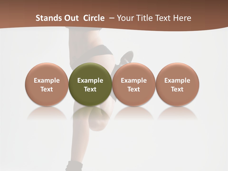 Girl Jump Beautiful PowerPoint Template