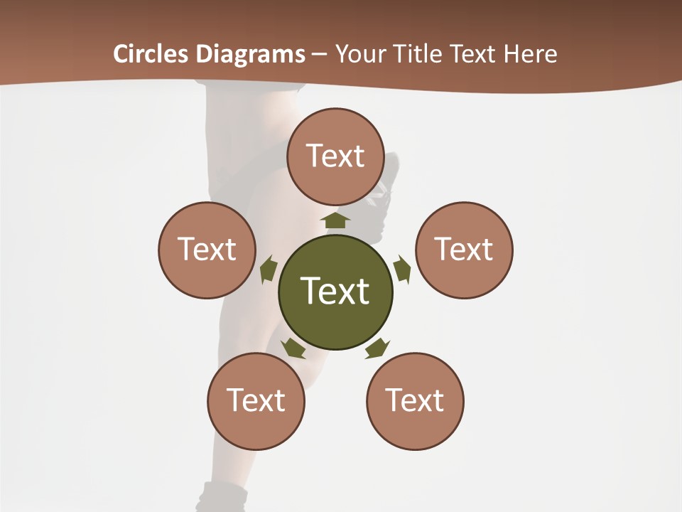 Girl Jump Beautiful PowerPoint Template