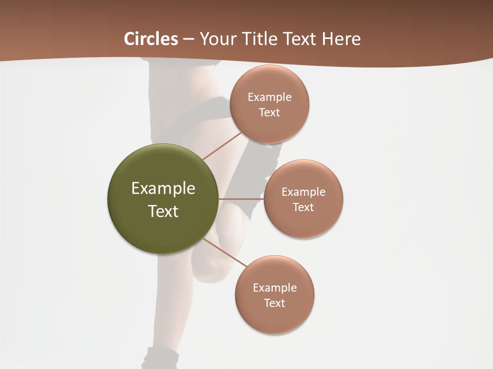 Girl Jump Beautiful PowerPoint Template