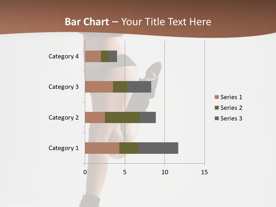 Girl Jump Beautiful PowerPoint Template