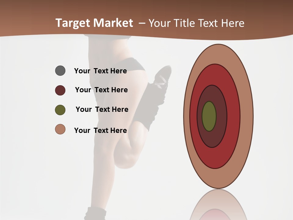 Girl Jump Beautiful PowerPoint Template