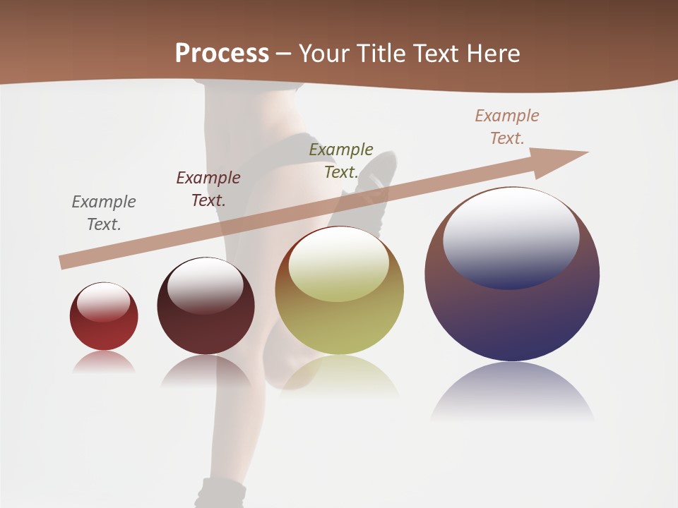 Girl Jump Beautiful PowerPoint Template