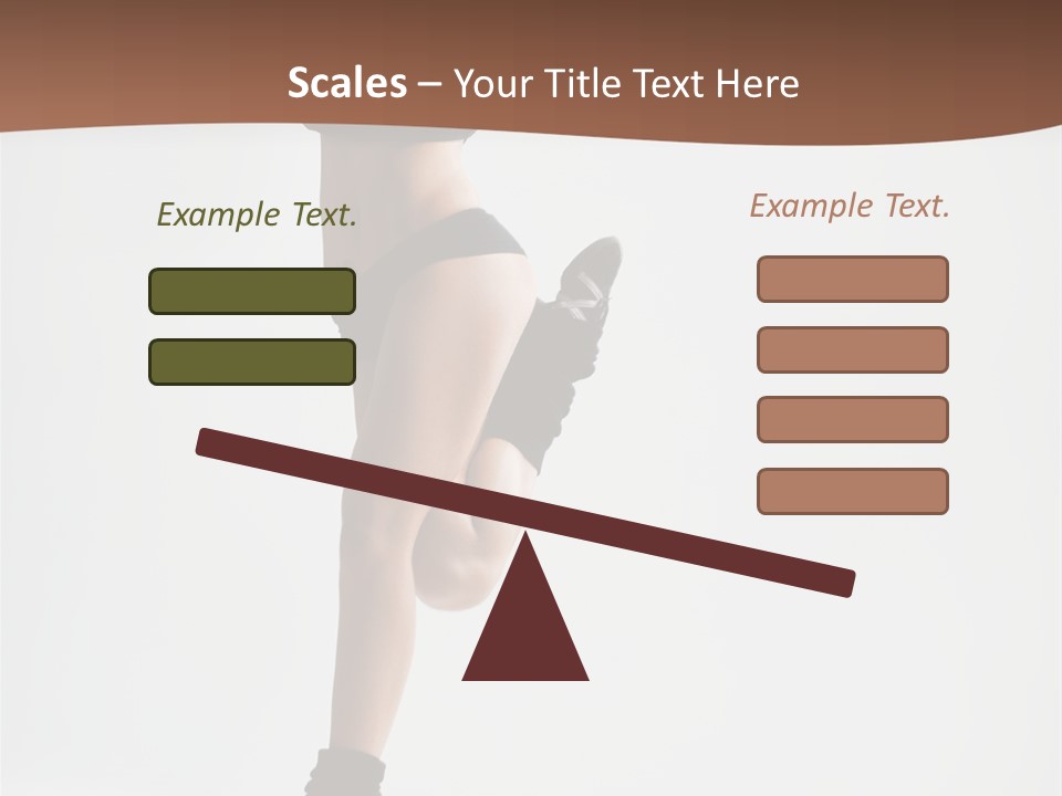 Girl Jump Beautiful PowerPoint Template