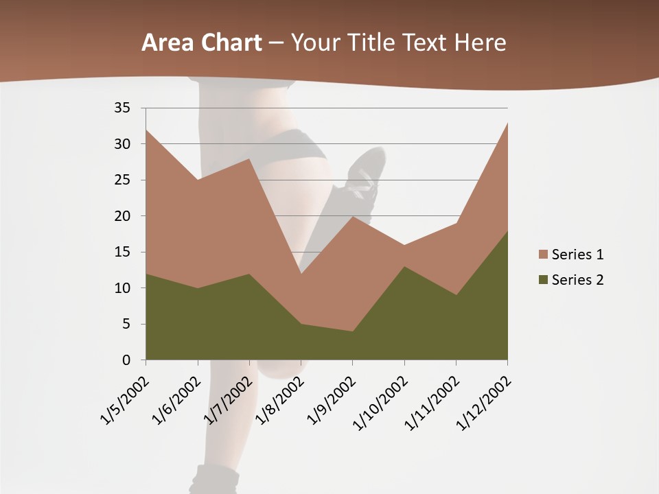 Girl Jump Beautiful PowerPoint Template