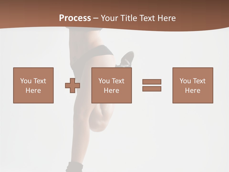 Girl Jump Beautiful PowerPoint Template