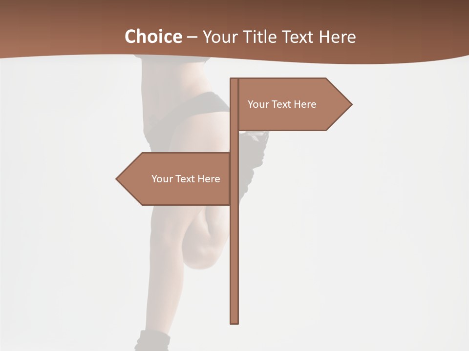 Girl Jump Beautiful PowerPoint Template