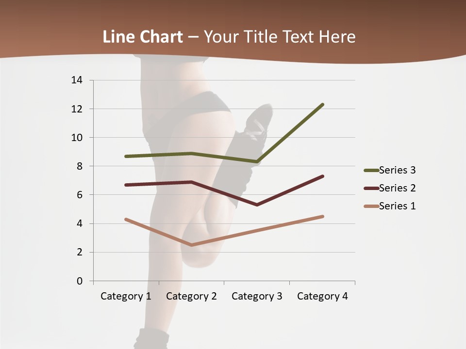 Girl Jump Beautiful PowerPoint Template