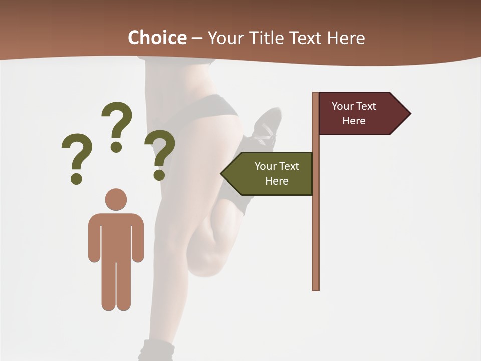 Girl Jump Beautiful PowerPoint Template