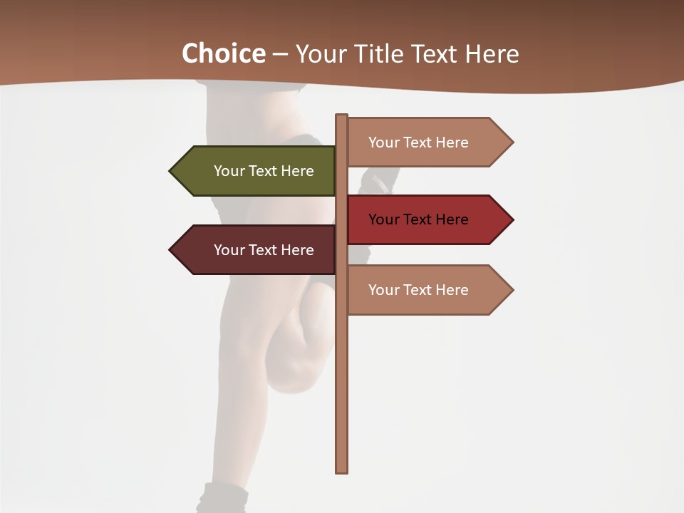 Girl Jump Beautiful PowerPoint Template