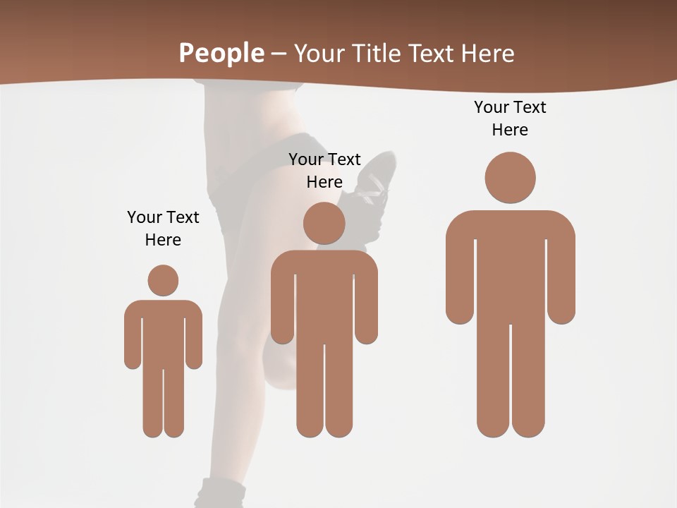 Girl Jump Beautiful PowerPoint Template