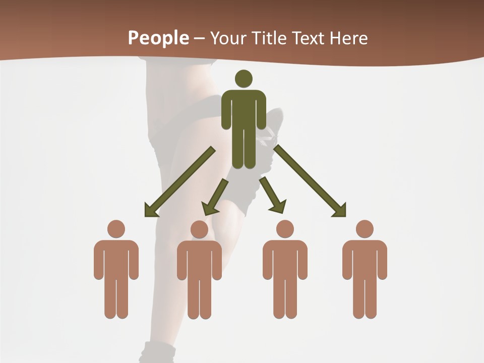 Girl Jump Beautiful PowerPoint Template