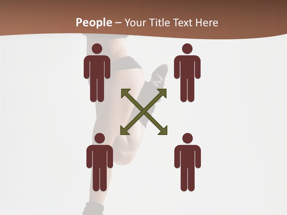 Girl Jump Beautiful PowerPoint Template