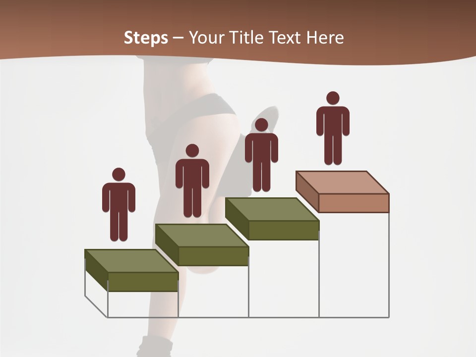 Girl Jump Beautiful PowerPoint Template