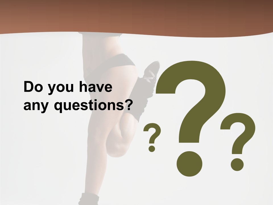 Girl Jump Beautiful PowerPoint Template