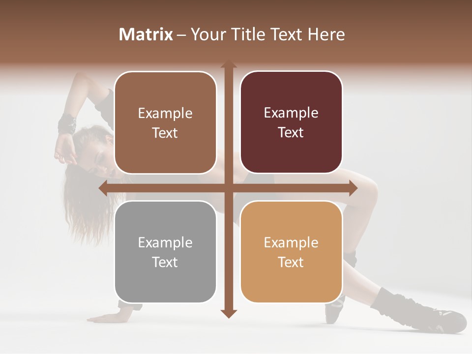 Handstand Posing Hip Hop PowerPoint Template