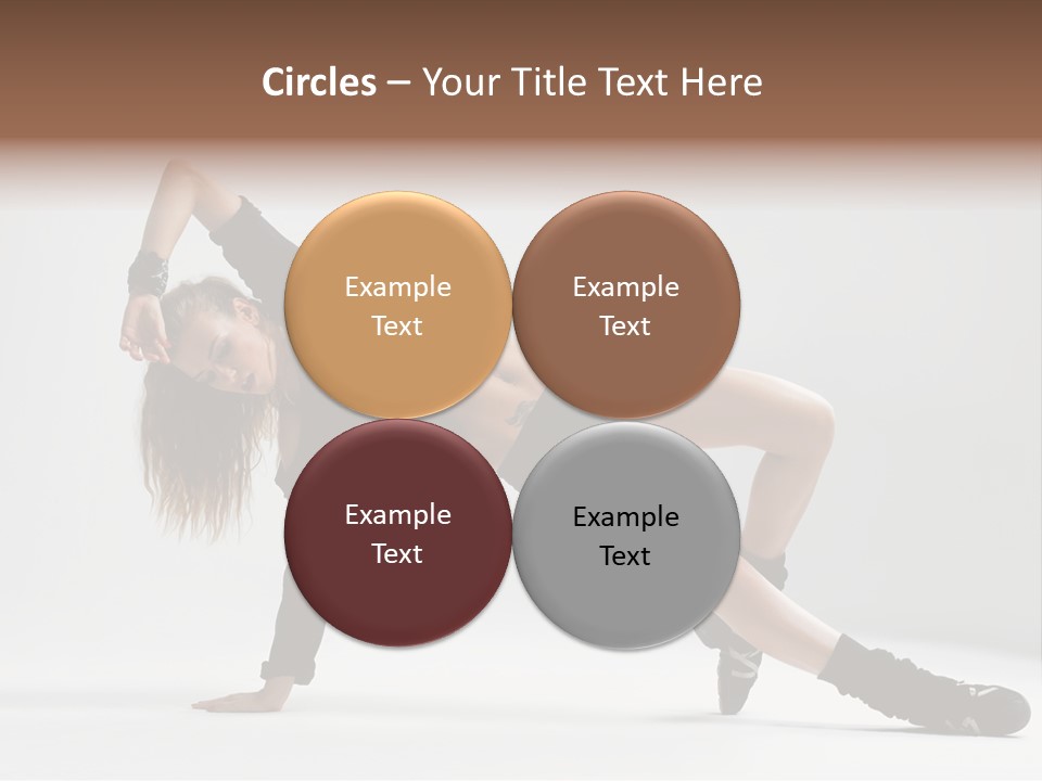 Handstand Posing Hip Hop PowerPoint Template
