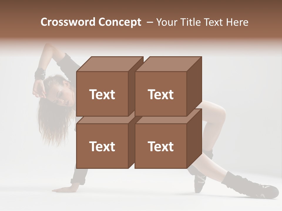 Handstand Posing Hip Hop PowerPoint Template