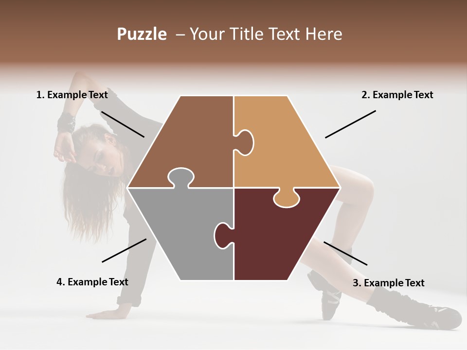 Handstand Posing Hip Hop PowerPoint Template